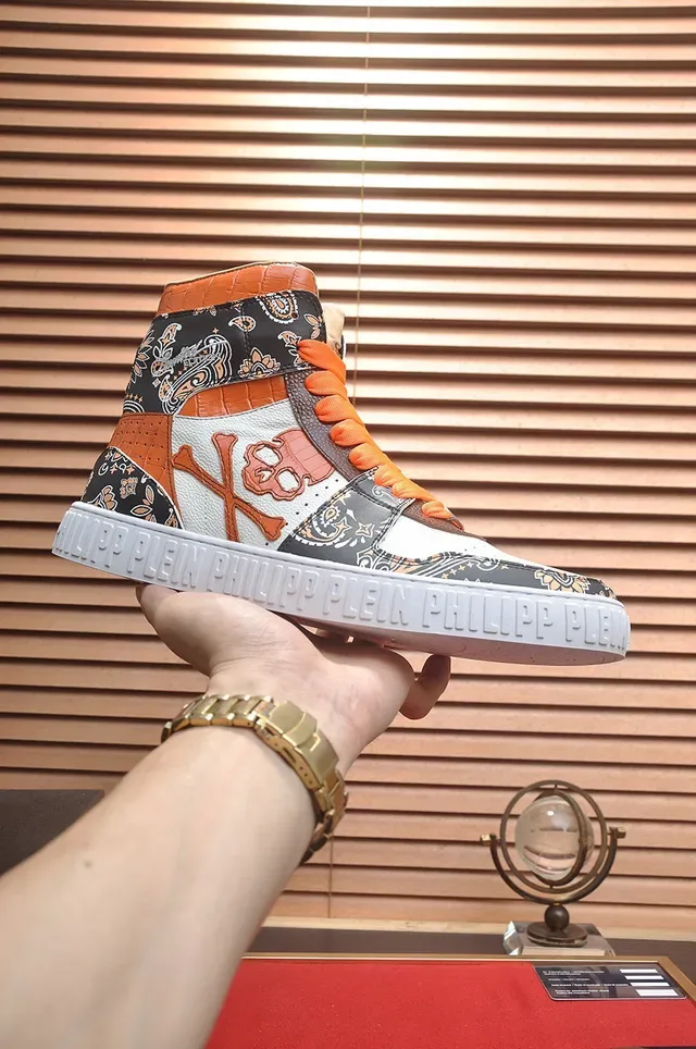 Philipp Plein Sneakers Lifestyle High-Top à Crâne de Paisley 2