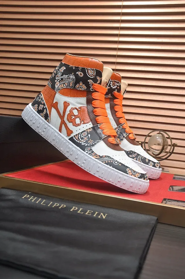 Philipp Plein Sneakers Lifestyle High-Top à Crâne de Paisley 4