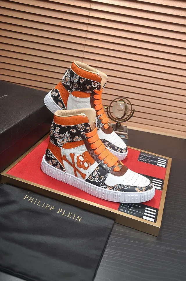 Philipp Plein Sneakers Lifestyle High-Top à Crâne de Paisley 6