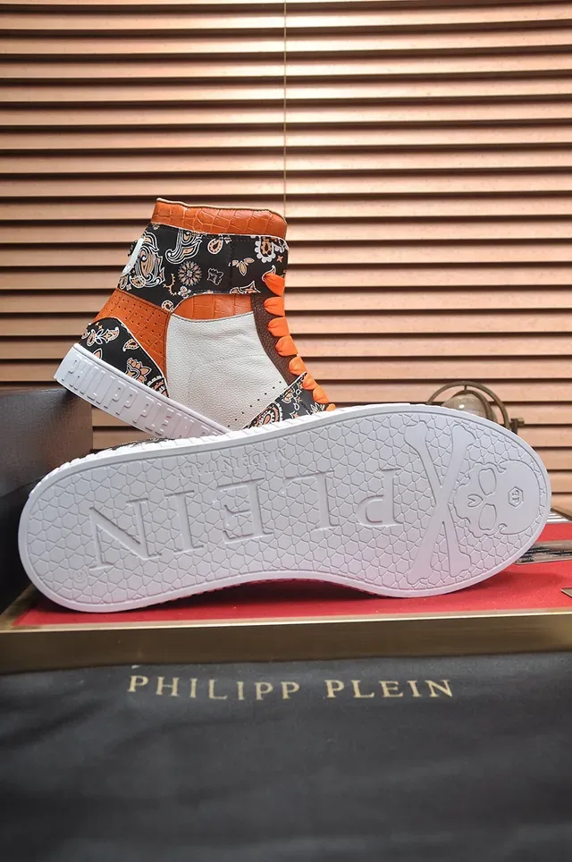 Philipp Plein Sneakers Lifestyle High-Top à Crâne de Paisley 7