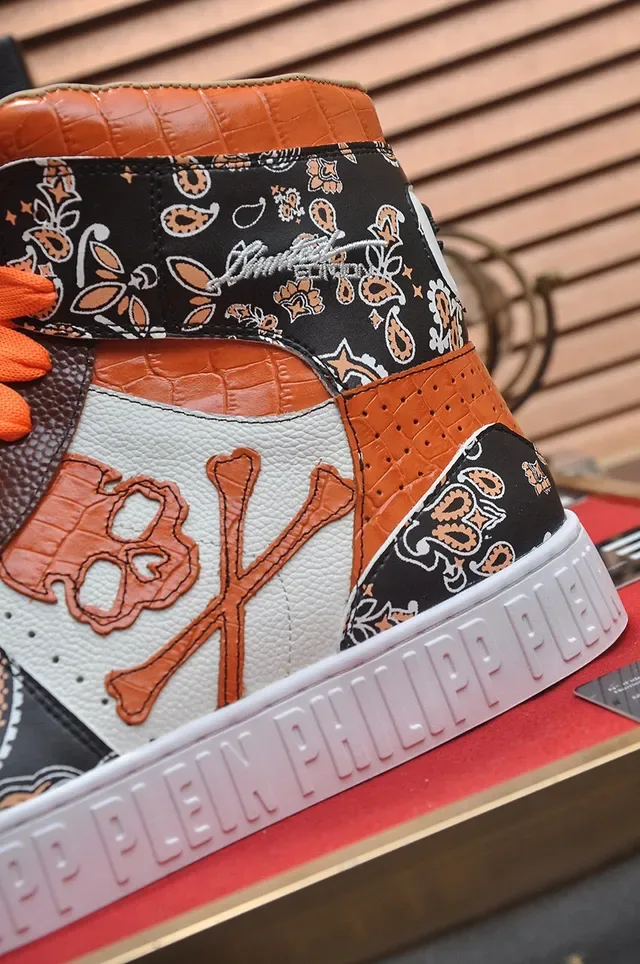 Philipp Plein Sneakers Lifestyle High-Top à Crâne de Paisley 9