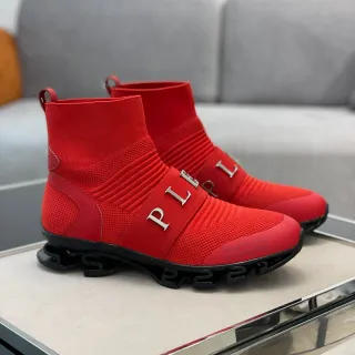 Philipp Plein I.O. No°005 红色 袜子合身生活方式运动鞋