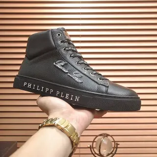 Philipp Plein Phantom Love काला हाई-टॉप लाइफस्टाइल स्नीकर