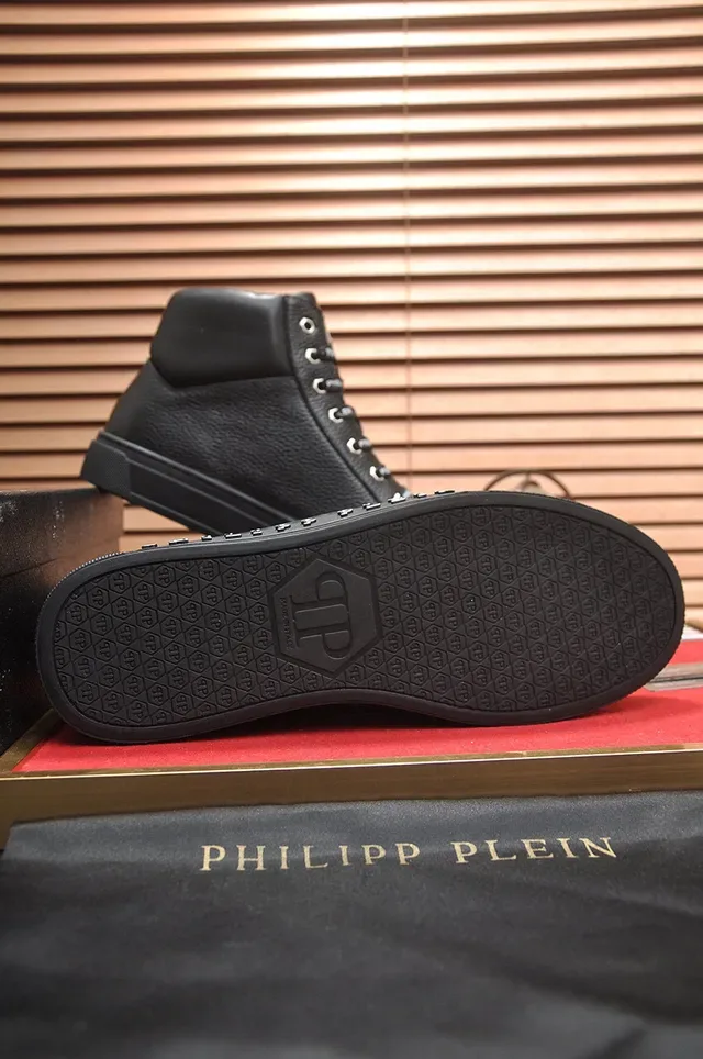 Philipp Plein Phantom Love কালো হাই-টপ লাইফস্টাইল স্নিকার 4