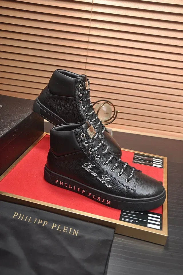 Philipp Plein Phantom Love কালো হাই-টপ লাইফস্টাইল স্নিকার 5
