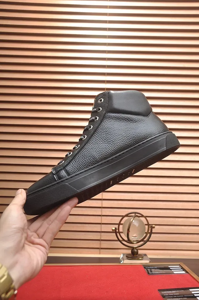 Philipp Plein Phantom Love কালো হাই-টপ লাইফস্টাইল স্নিকার 6