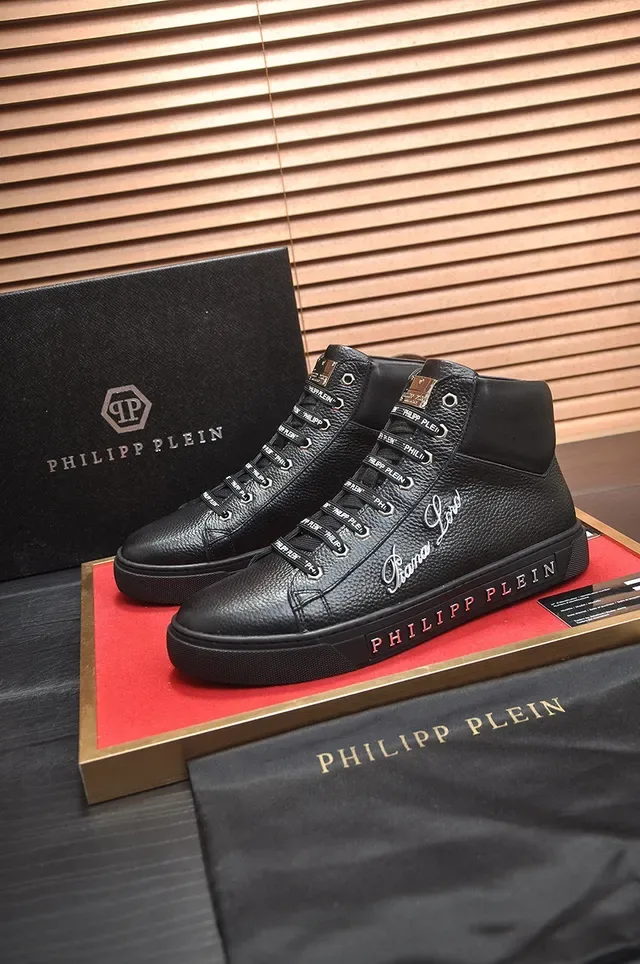 Philipp Plein Phantom Love কালো হাই-টপ লাইফস্টাইল স্নিকার 7