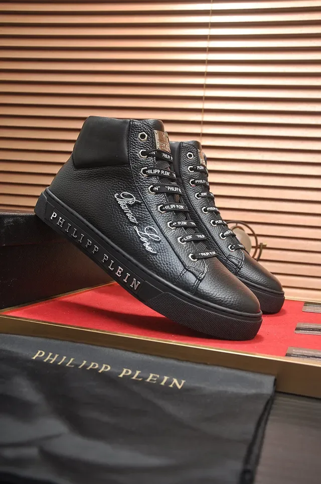 Philipp Plein Phantom Love কালো হাই-টপ লাইফস্টাইল স্নিকার 8