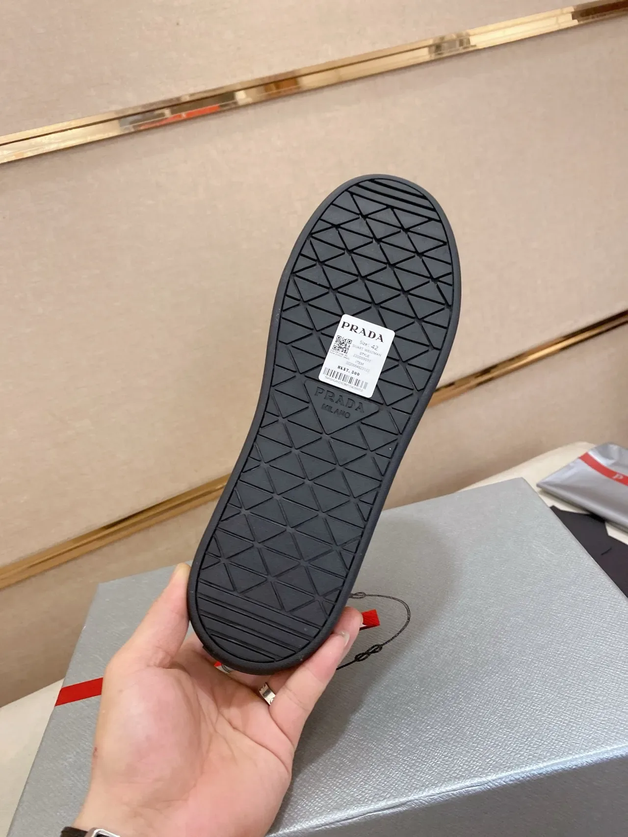 Prada Black Leather Lifestyle Sneaker 3