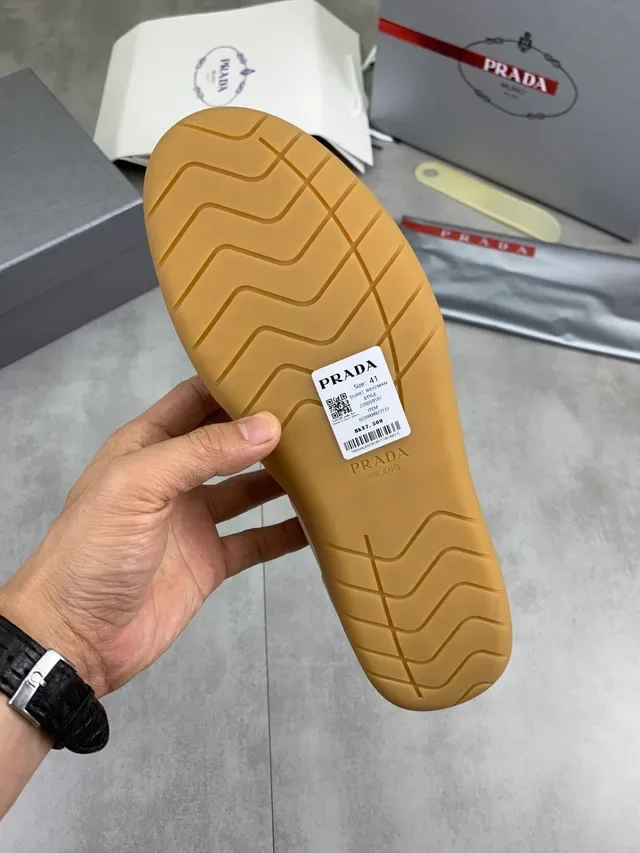 Prada Cloudbust Beige Mesh and Suede Lifestyle Sneakers 2