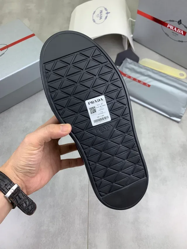 Prada Cloudbust Black and Red Lifestyle Sneakers 2