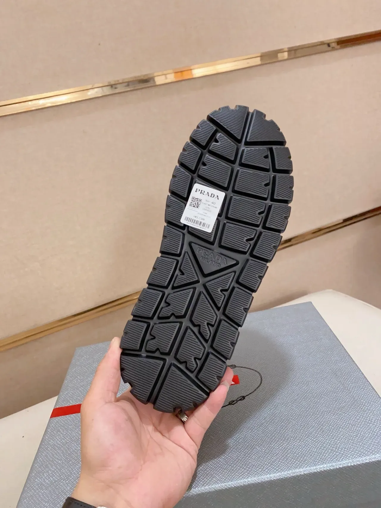 Prada Cloudbust Black Leather Platform Chunky Sneakers 3