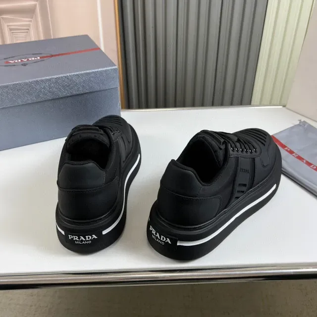 Prada Cloudbust Black Monochrome Platform Lifestyle Sneaker 6