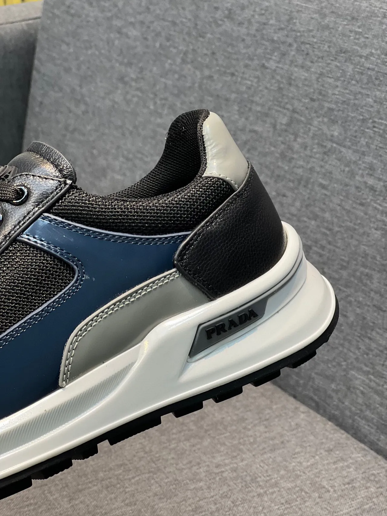 Prada Cloudbust Black Navy Silver Lifestyle Sneakers 8