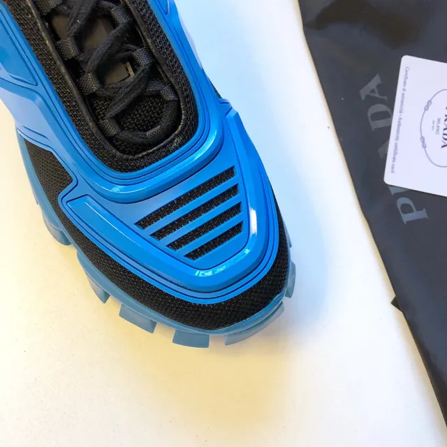 Prada Cloudbust Blue and Black Chunky Sneakers 3