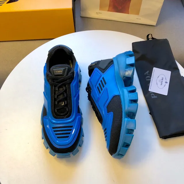 Prada Cloudbust Blue and Black Chunky Sneakers 5