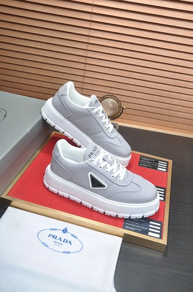 Prada Cloudbust Gray and White Lifestyle Sneakers 6
