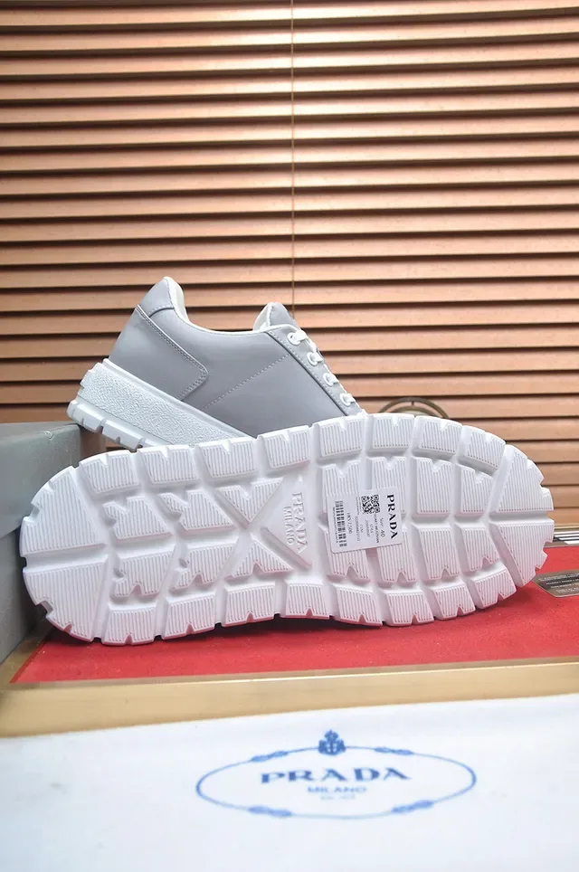 Prada Cloudbust Gray and White Lifestyle Sneakers 7