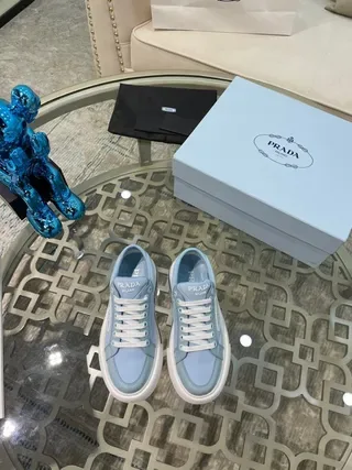 Prada Cloudbust Light Blue Platform Lifestyle Sneakers 3