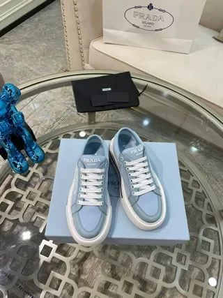 Prada Cloudbust Light Blue Platform Lifestyle Sneakers 4