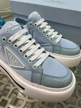 Prada Cloudbust Light Blue Platform Lifestyle Sneakers 9