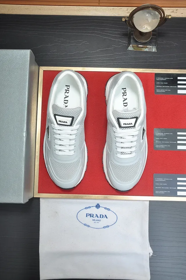 Prada Cloudbust Light Gray Lifestyle Sneakers 3
