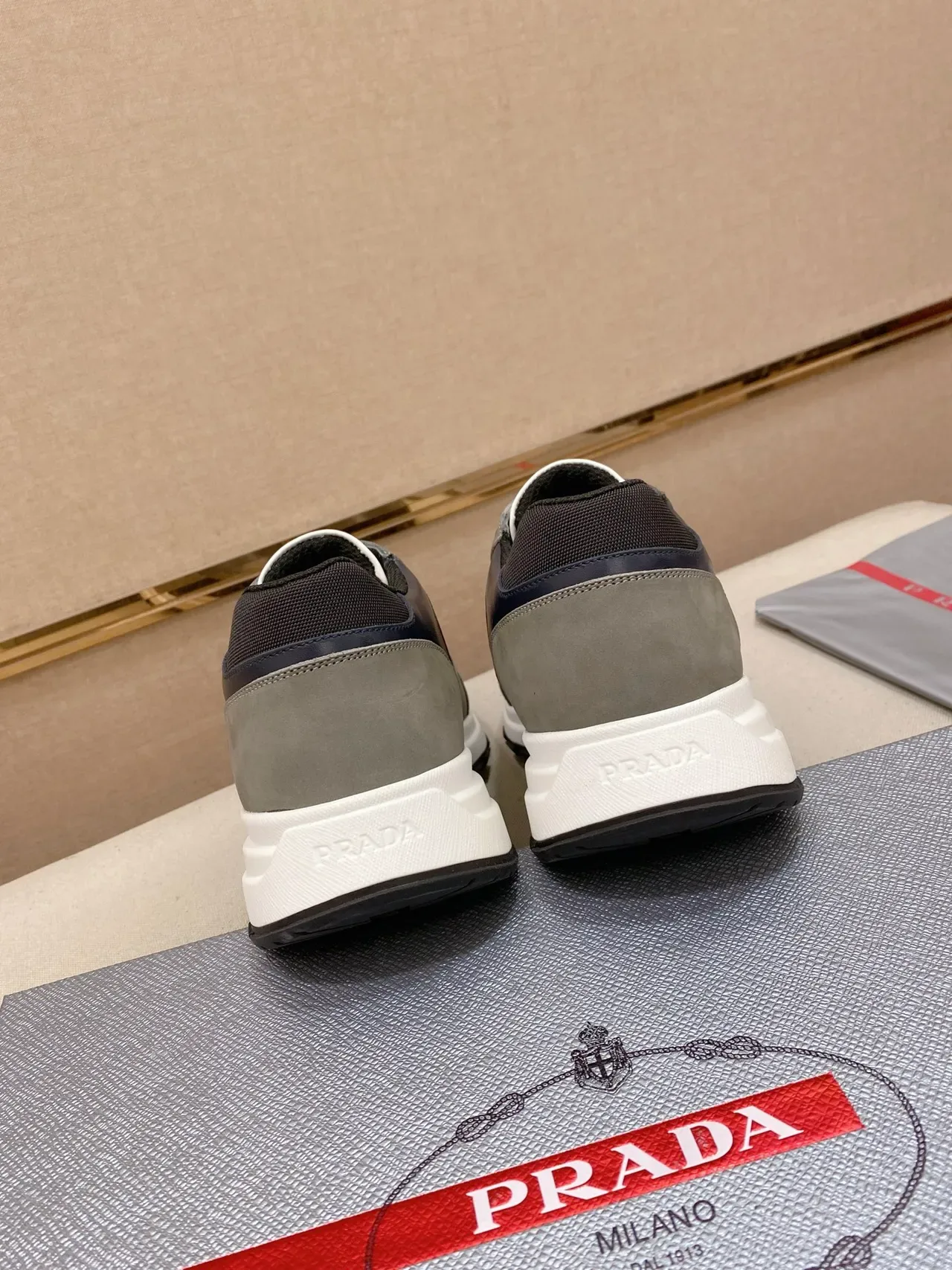 Prada Cloudbust Navy and Gray Lifestyle Sneakers 3