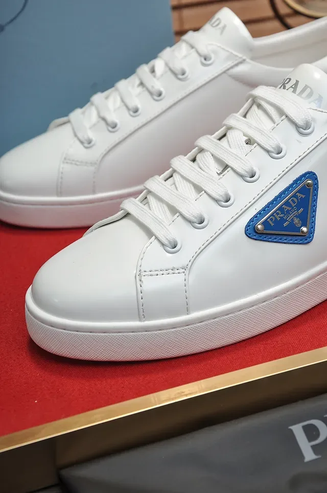 Prada Cloudbust Thunder White and Blue Lifestyle Sneakers 2