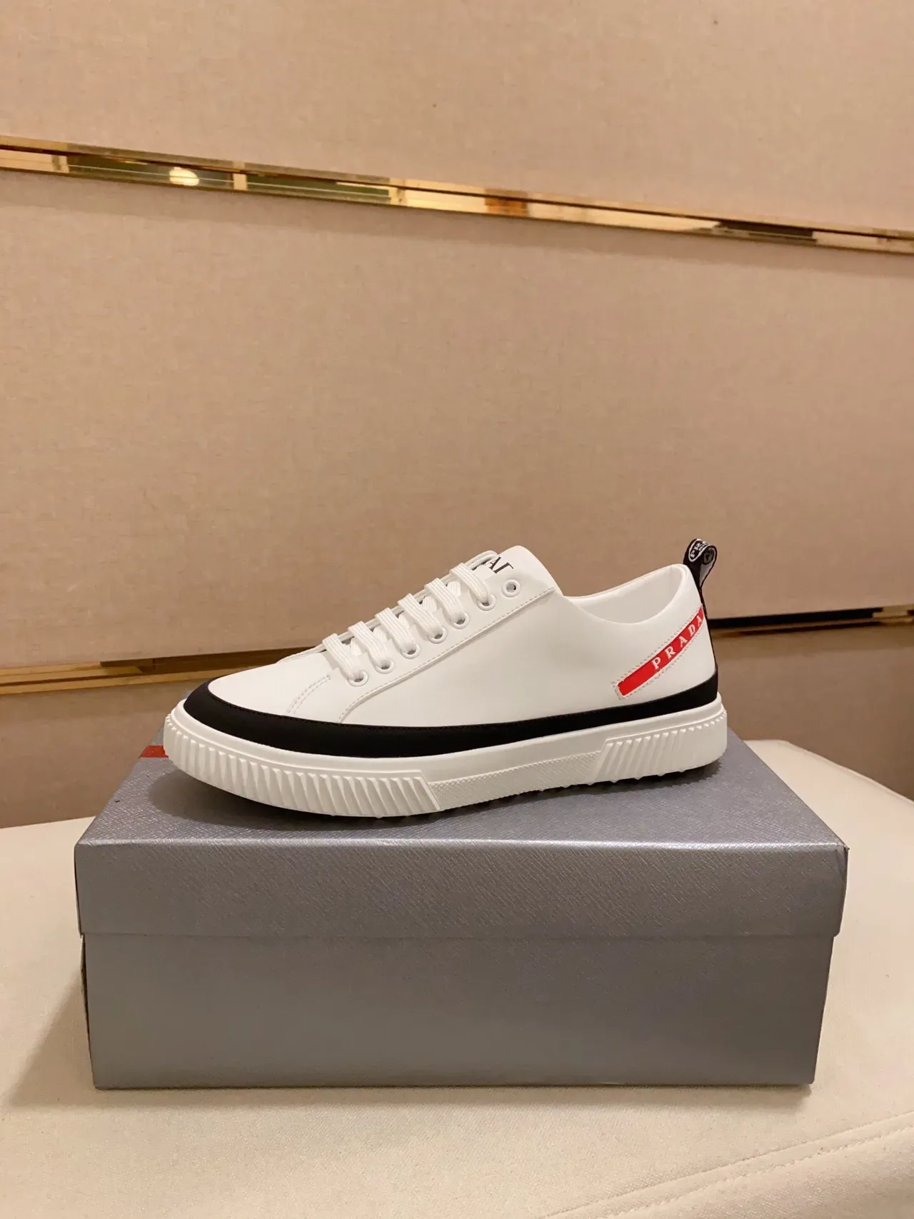 Prada Cloudbust White and Black Lifestyle Sneakers 2