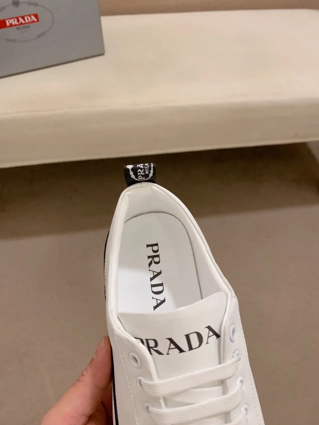 Prada Cloudbust White and Black Lifestyle Sneakers 6