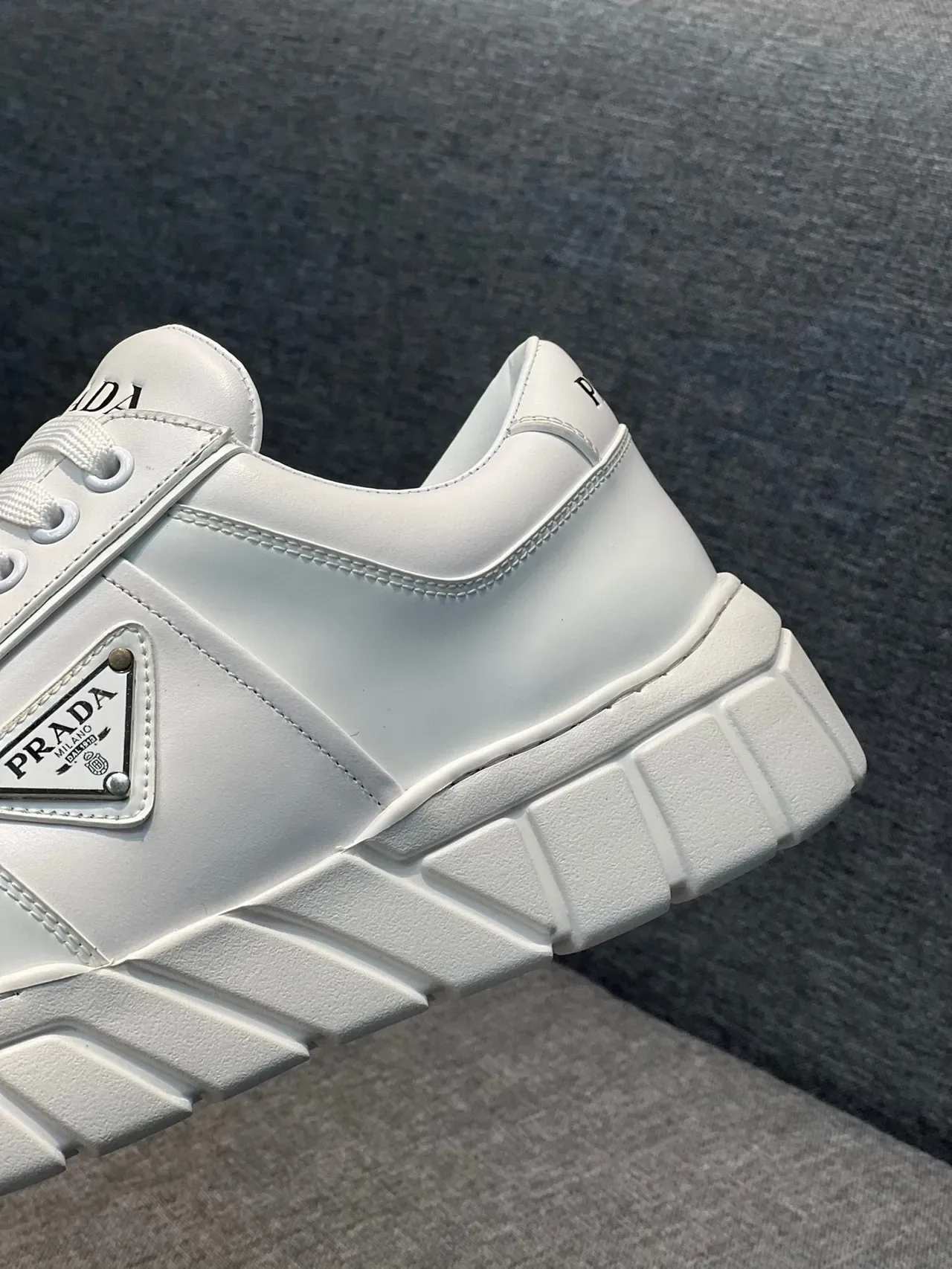 Prada Cloudbust White Leather Chunky Sneakers 8
