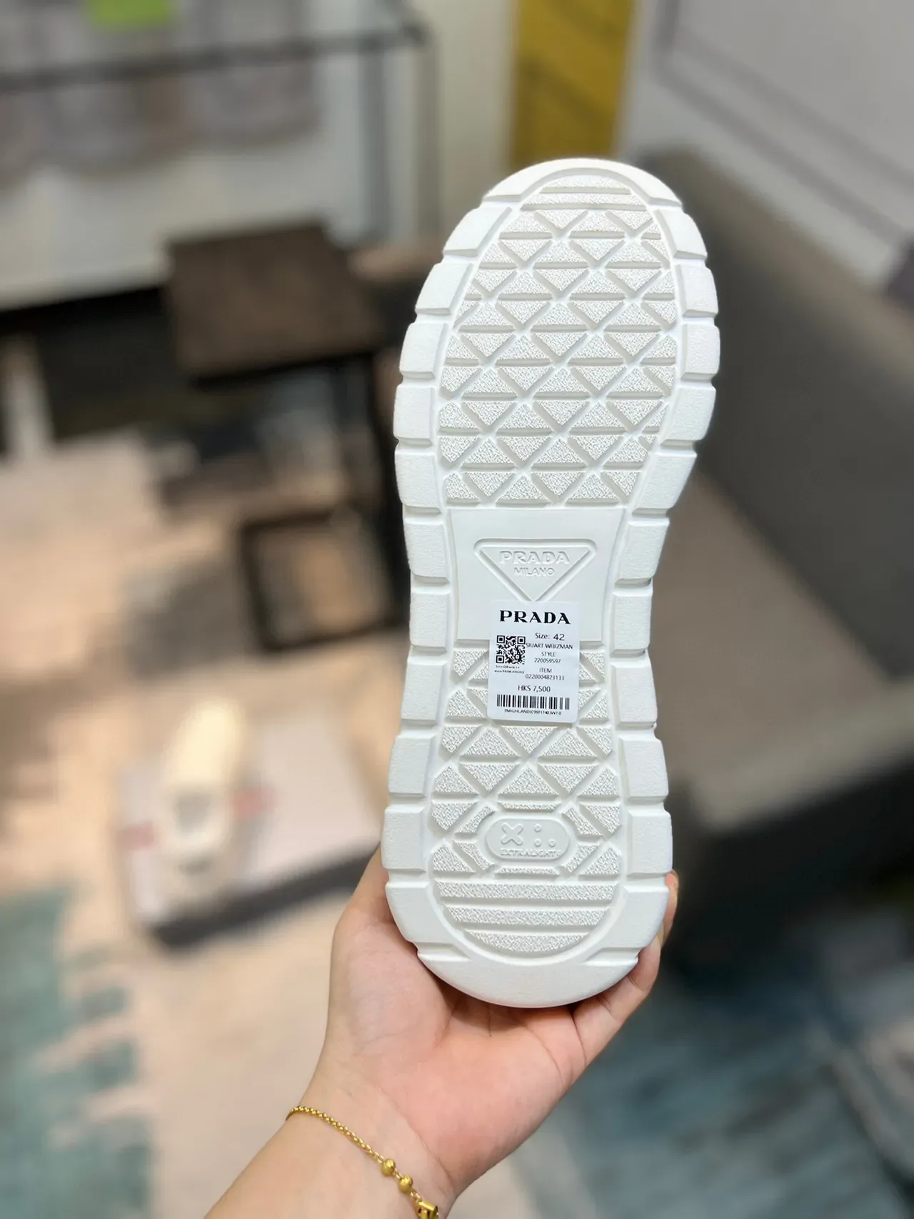 Prada Cloudbust White Leather Chunky Sneakers 9