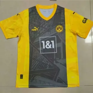 Puma Borussia Dortmund 2022–23 Third Yellow Gray Graphic-Print Jersey