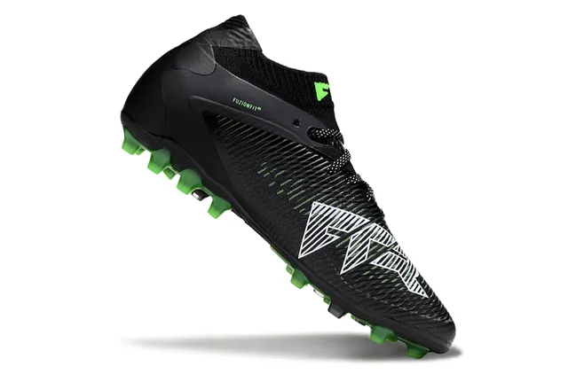 Puma Future Z Noir Vert Col de Chaussette Tricoté Ribbed Superior Synthétique Firm-Ground Chaussures de Football 2