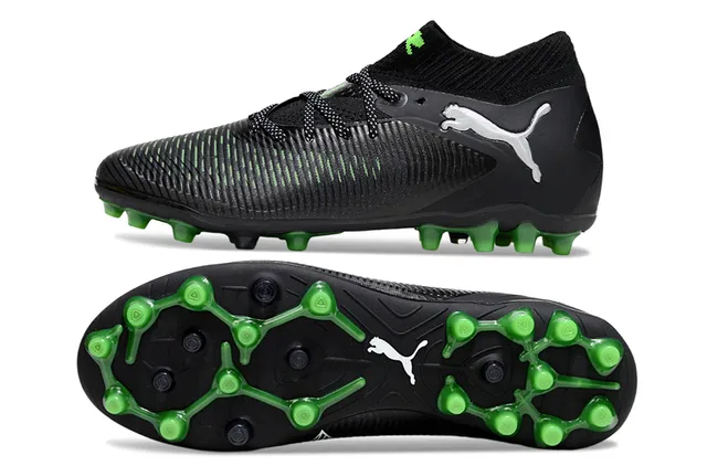 Puma Future Z Noir Vert Col de Chaussette Tricoté Ribbed Superior Synthétique Firm-Ground Chaussures de Football 6
