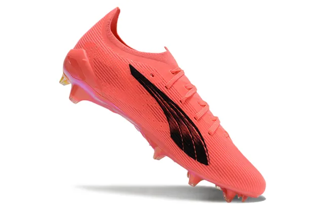 Puma Future Z Orange Rose Low-Cut Stud Moulé Texturé Synthétique Haut Sol Firme Chaussures de Football 3