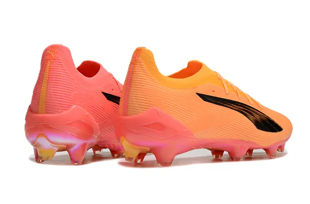 Puma Future Z Orange Rose Low-Cut Stud Moulé Texturé Synthétique Haut Sol Firme Chaussures de Football 6