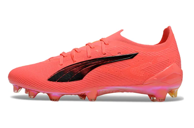 Puma Future Z Orange Rose Low-Cut Stud Moulé Texturé Synthétique Haut Sol Firme Chaussures de Football 8