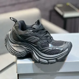 Puma RS-X Chunky Black Mesh and Synthetic Chunky Sneakers
