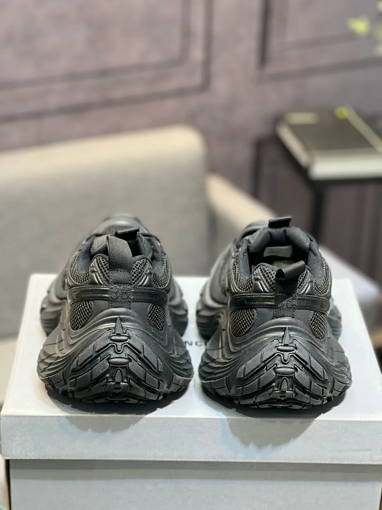 Puma RS-X Chunky Tênis pretos de malha e sintético 8