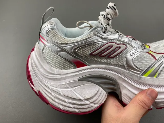 Puma RS-X Blanc Rouge Semelle Maille et Recouvrement Synthétique Chaussures Chunky 3