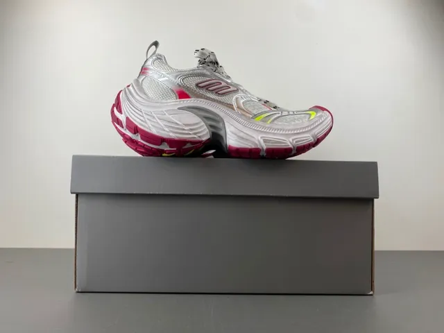 Puma RS-X Blanc Rouge Semelle Maille et Recouvrement Synthétique Chaussures Chunky 15
