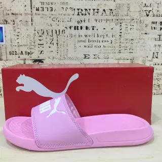 Puma Slide Pink Single-Strap Molded Sole Slipper