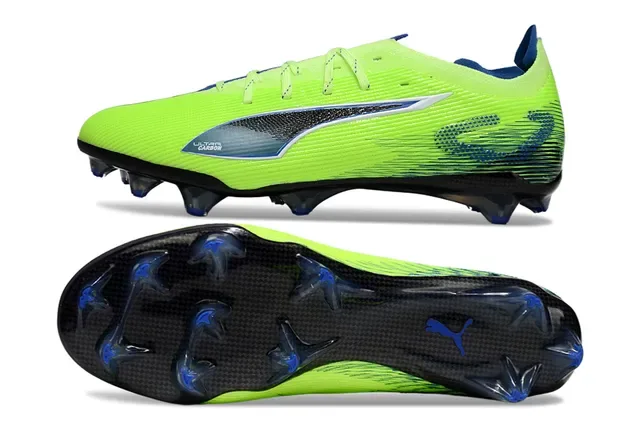 Puma Ultra Carbon Neon Lime Green Firm-Ground Soccer Shoes 6