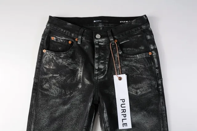 Purple Brand Distressed Acid-Wash Slim-Fit Jeans 13