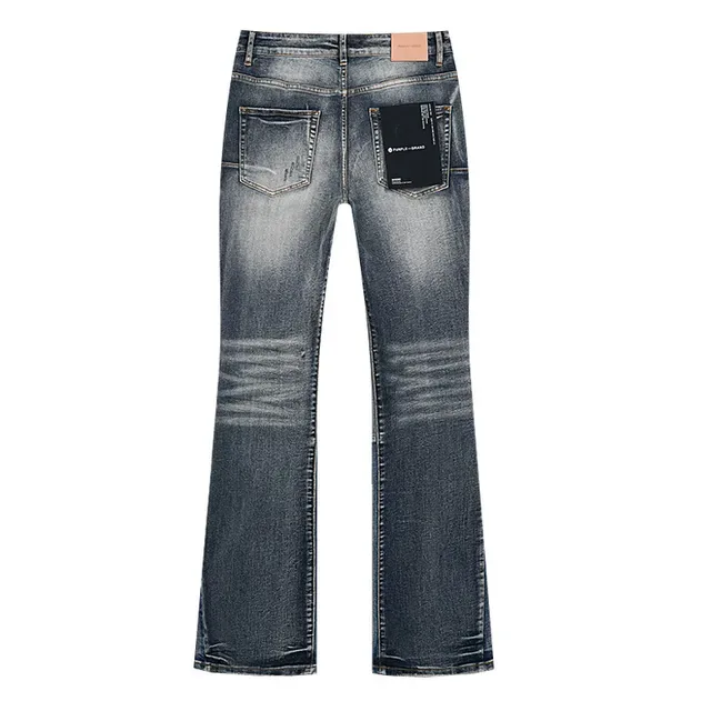 Purple Brand Flared Distressed Wash Jeans 3