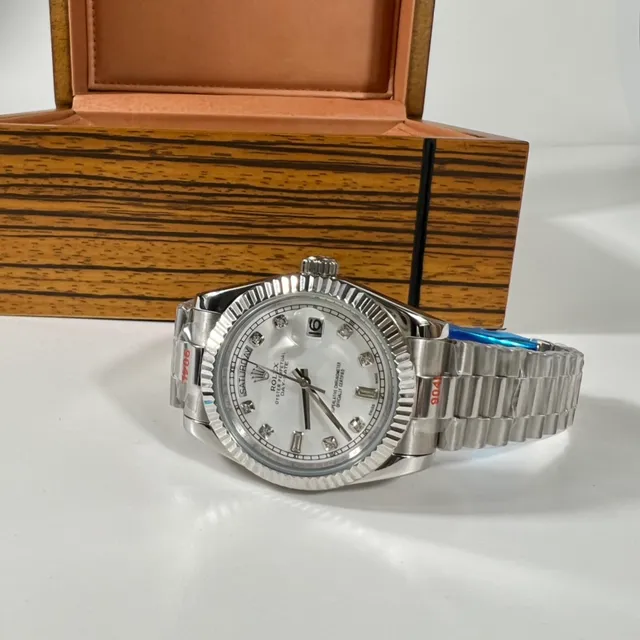 Rolex Datejust 41 Cadran Diamanté Acier Inoxydable Montre Mécanique 2