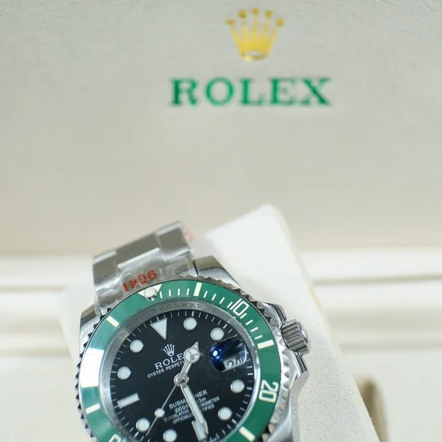 Rolex Submariner Green Bezel Black Dial Mechanical Watch 3