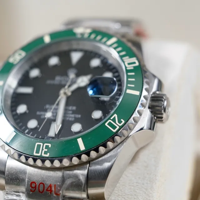 Rolex Submariner Green Bezel Black Dial Mechanical Watch 8