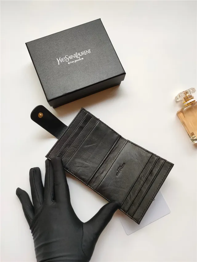 Saint Laurent Loulou Quilted Black Leather Card Holder 3